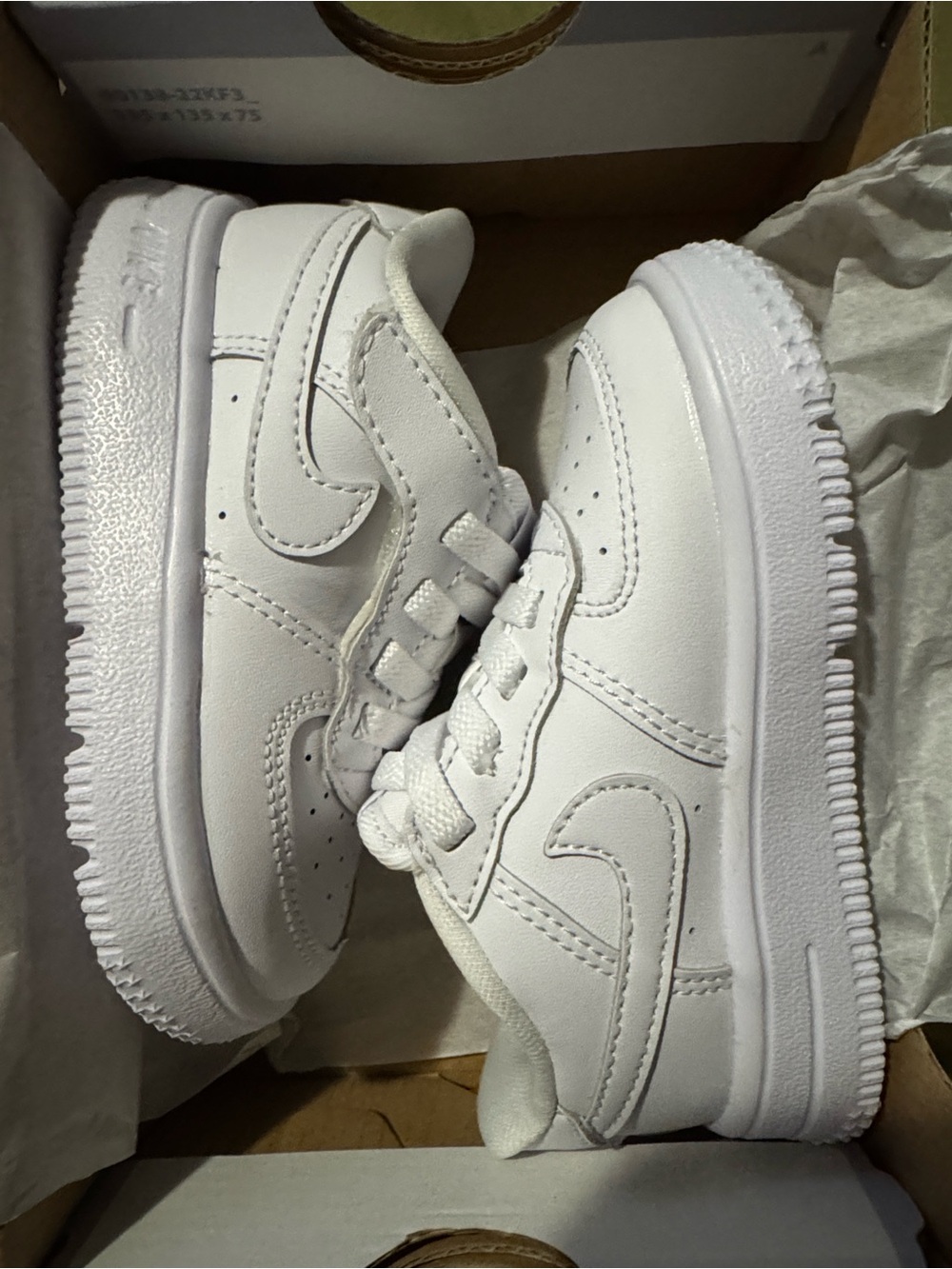 Nike Kids All-White Low-Top Sneakers